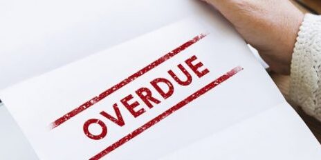 Overdue Notice Overdue Outstanding Transaction Unpaid Paying Concept