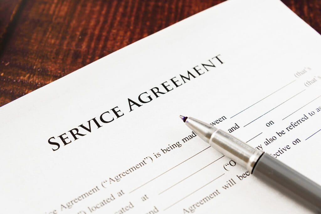 Government debt collection service agreement contract for agency procurement.